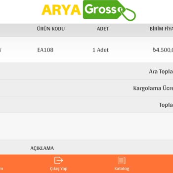 Arya Gross Ödemesini Yaptığım Ürünü Göndermediler!