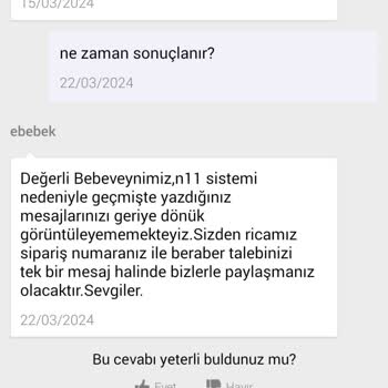 N11 Den Paramı İade Etmiyor