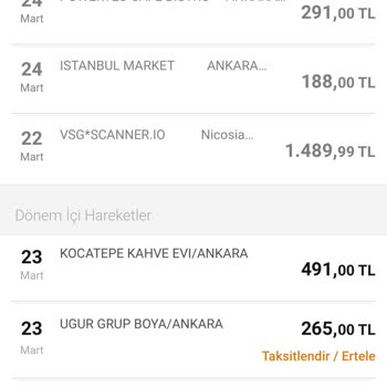 Scannero Uygulaması Bilgim Dışında Kredi Kartından Para Kesmiş