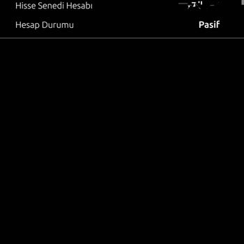 Yapı Kredi Hisse Senedi Hesabı Pasif