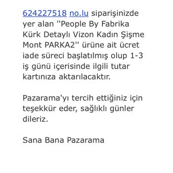 Pazarama Hatalı İşleme Ait İadeyi Yapmıyor