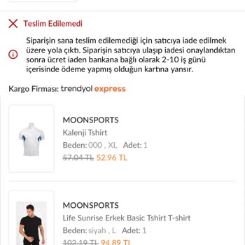 Trendyol Express Trendyol Hatasını Telafi Etmiyor