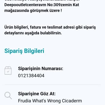 Watsons Tıkla Gelal Siparişimi Almadım Teslim Edildi Yazıyor, İade Yok