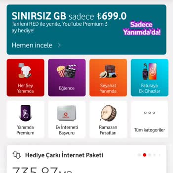 Vodafone İnternetim Hemen Bitiyor