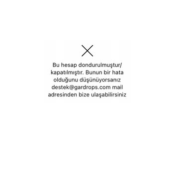 Gardrops Bilgim Dışında Donuk Hesap!