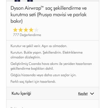 Dyson Airwrap Stok Sorunu