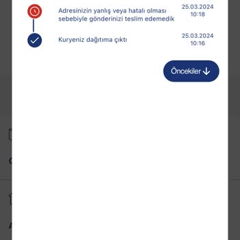 Trendyol Teslim Edilemeyen Kargo