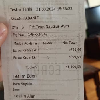 Nautilus Yoyoso Ürünün Parasını Aldı Ama Göndermedi
