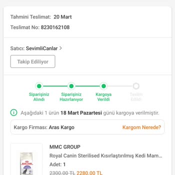 Aras Kargo Da Kalan Ürün Ve Trendyol Sorumsuzluğu