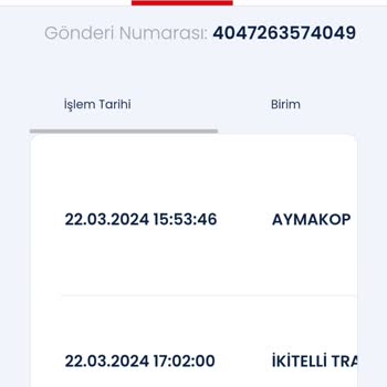 Aras Kargo Eskişehir Tepebaşı Şubesi Şikayet