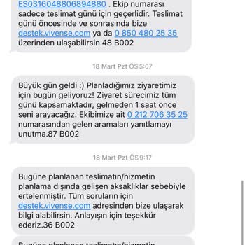 Vivense Teslimat Beklerken Zaman Kaybı Yaşadım!