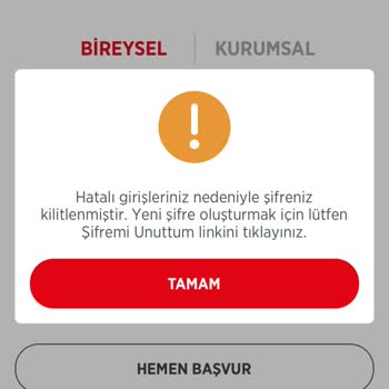 Ziraat Mobil Şifre Sorunu