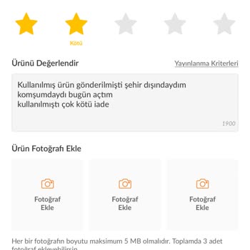 Trendyol İadeyi Analize Sürükleme Sorunu