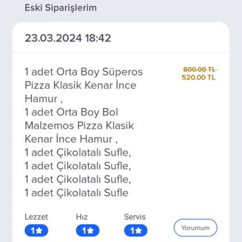 Domino's Pizza 1.20 Dakikada Gelen Buz Gibi Pizza Ve Sufle