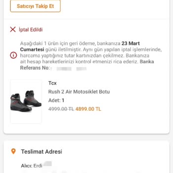 Motorcu Aziz Bilinçli Sipariş İptali