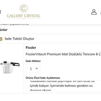 Gallerycrystal.com.tr Fissler Vitavit Premium Düdüklü Tencere