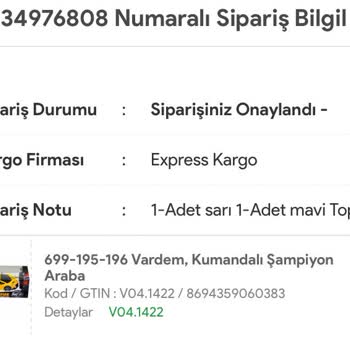 Oyuncak Gidiyor İletişim Bilgileri Yok, Geçersiz