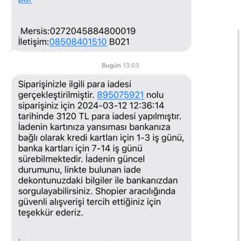 Shopier Ücret İadesi Yapmıyor