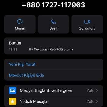WhatsApp Yurd Dışı Arama