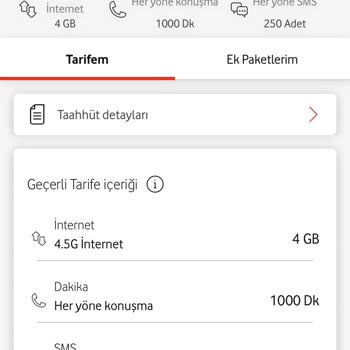 Vodafone Seçtiğim Paketi Değil Kendi İstediği Paketi Tanımladı