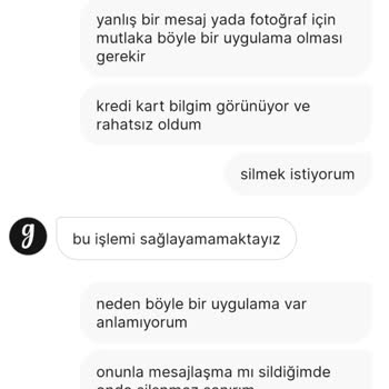 Gardrops Mesajların Silinememesi Ve Önemli Bir Durumda Müdahale Etmemesi