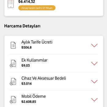 Vodafone Faturaya Ek Cihaz
