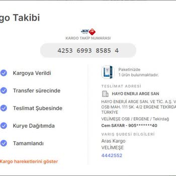 Aras Kargo Teslim Sorunu Hakkında