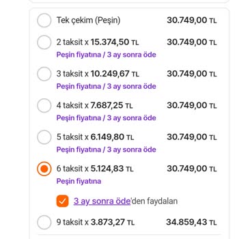 Hepsiburada 6 Ay Taksit 3 Ay Erteleme