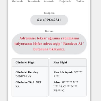 Kuryenet Kargo Adrese Gönderilmiyor Şubede Bekliyor Talep Olmasına Rağmen