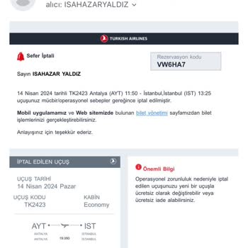 THY Bayram Dönemi Uçuş İptalleri Ve Mağduriyetler