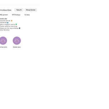 Modaavibee (moda vibe) Instagram "modaavibee" Hesabı Sipariş Paramı Aldı Ve Beni Engelledi.
