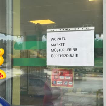 Yörükali Peltek Petrol İstasyonunda Hijyen Ve Hizmet Kalitesi Şikayeti