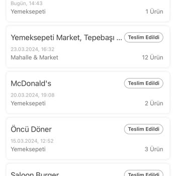 Yemeksepeti Sorunlu Siparişe Yorum Yapamıyorum.