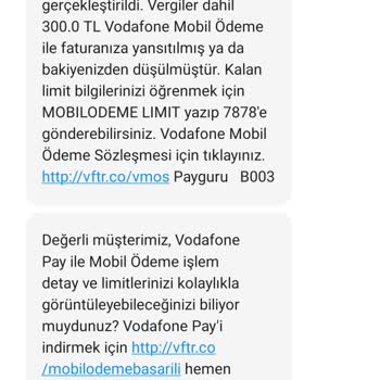 Vodafone Operatörü Playstore'den Alışveriş Yaptığımı Söylüyor