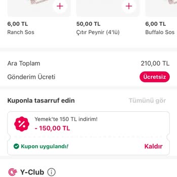 Yemek Sepeti Uygulama Sipariş Şikayeti