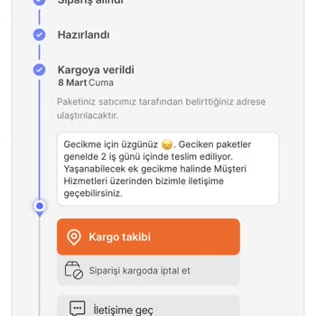 Hepsiburada.com Ebebek Satıcısının Siparişi Kendi Kendine İptal Etmesi