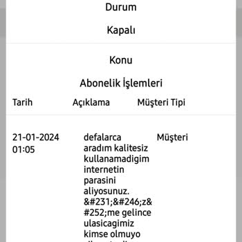 Millenicom Abonelik İptali Başvurusu