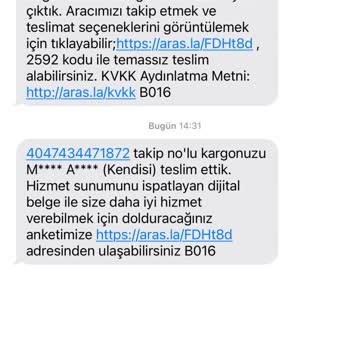 Aras Kargo Kargom Başka Adrese Gitmiş Ve Bilgi Dahi Verilmedi Halde Başka Binaya