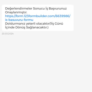 İşin Olsun Form ( Özel Bilgilerim İstendi.) Papara Uygulaması