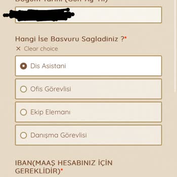 İşin Olsun Form ( Özel Bilgilerim İstendi.) Papara Uygulaması