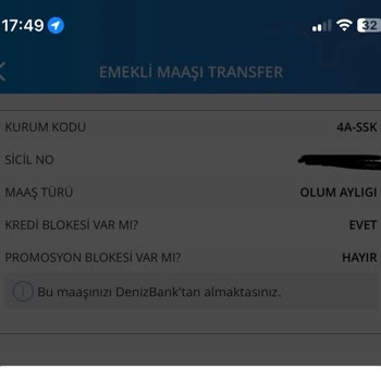 Denizbank Emekli Maaş Blokesini Kaldırmıyor