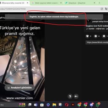 TikTok Üzgünüz Reklam Sırasında Devre Dışı Bırakılmıştır Sorunu Yaşıyorum.