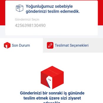 Aras Kargo Ürünümü Yoğunluktan Dolayı Teslim Etmedi