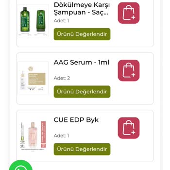 Yves Rocher Sipariş İptal Talebi