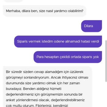 GetirYemek Getir Paramı Çekti Ama Sipariş Yok