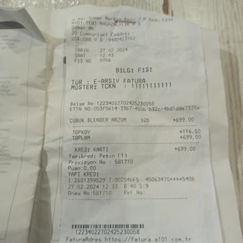 A101 Ayıplı Ürün Değişimi Yapılmaması