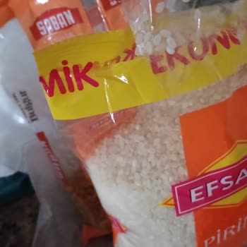 BİM Açık Pirinç Ve Bulgur Paketleri Bantlanmış
