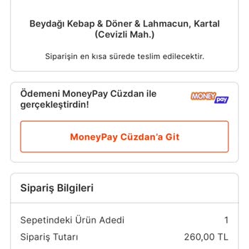 Migros Yemek Sipariş Teslim Edildi Gözüküp Gelmemesi