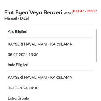 Auto Home Car Rental Auto Hom Kayseri Keyfi Rezervasyon İptali