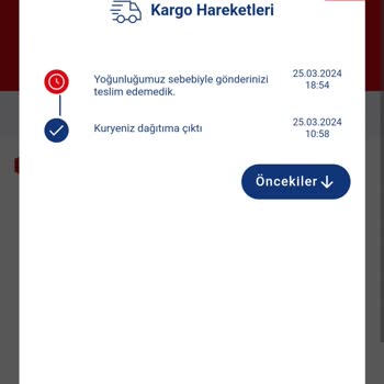 Aras Kargo Geç Teslimat Vermesi
